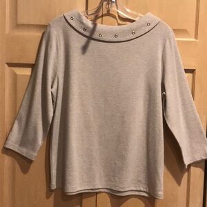 New Rafaella Tan Knit Top